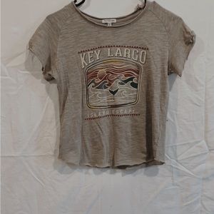 Grey graphic mini tee